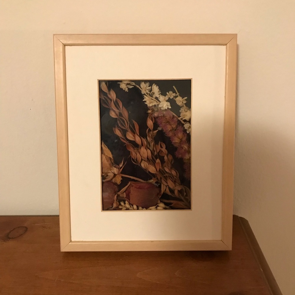 Dried Floral Shadow Box Picture Frame Decor